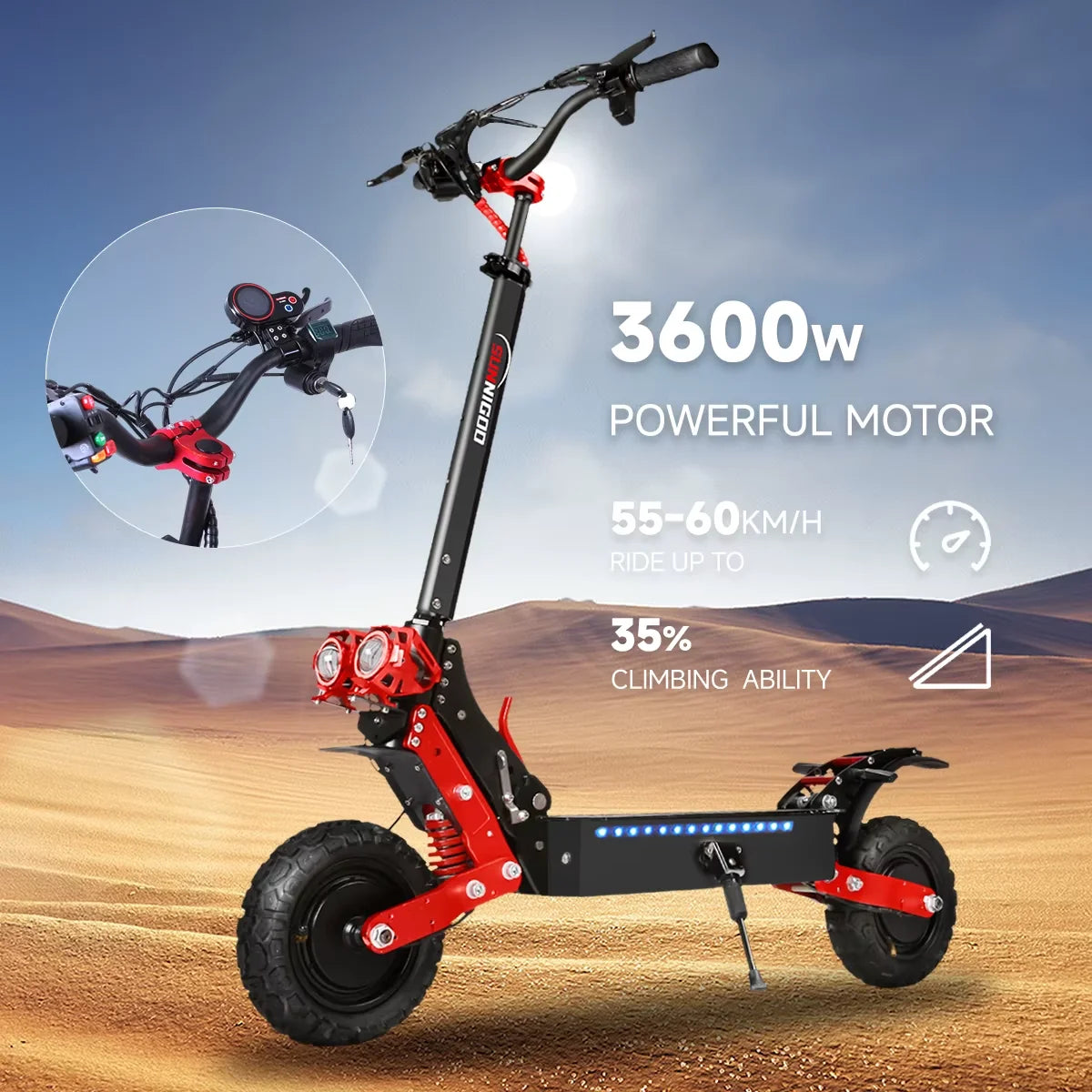 Trottinette Électrique Tout-Terrain SUNNIGOO X7PRO