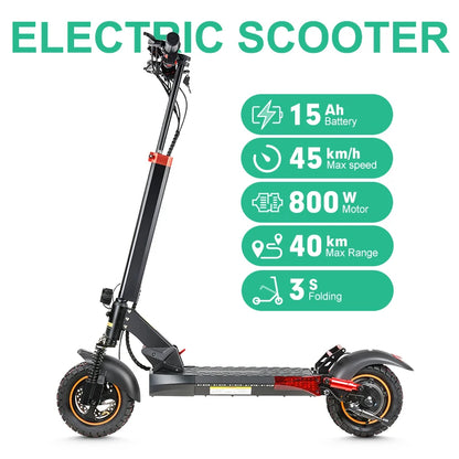 Trottinette Électrique 800W Tout-Terrain 45 km/h