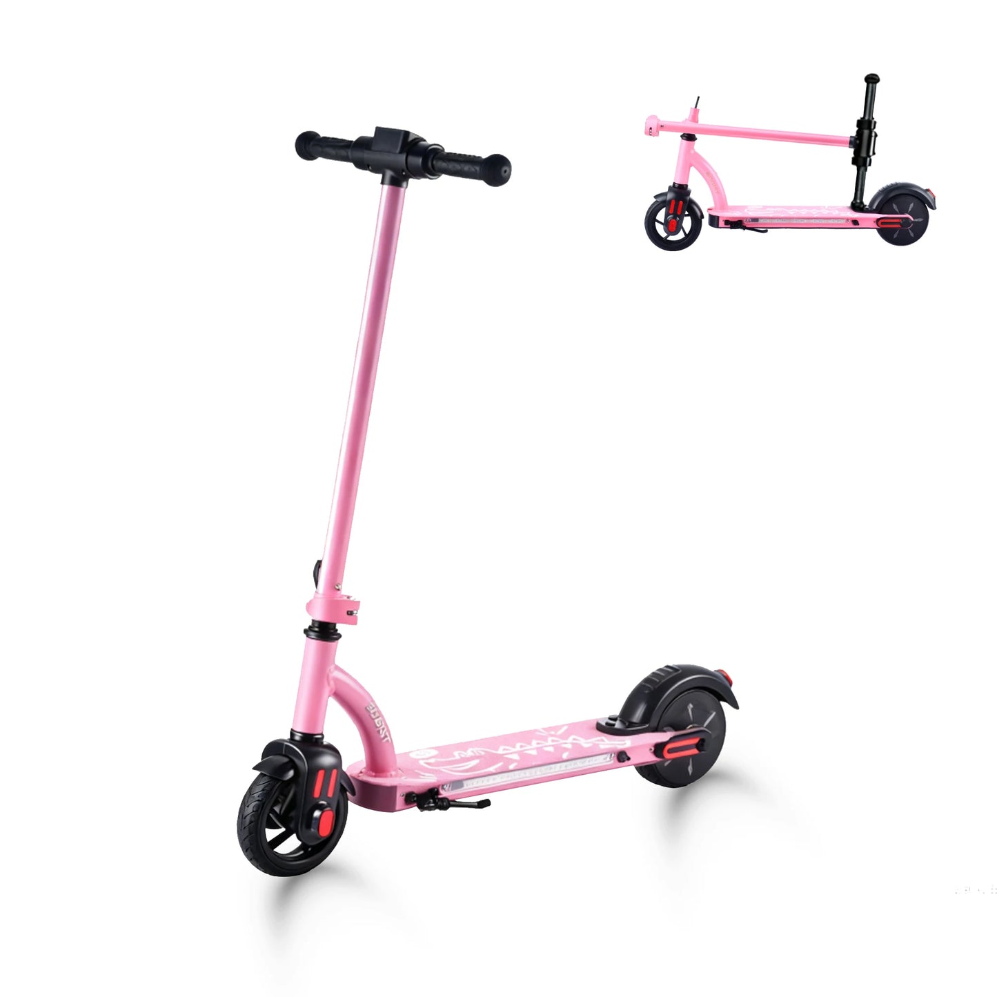 Trottinette Électrique Rose pour Enfants - 6.5 Pouces, Écran LED & Bluetooth