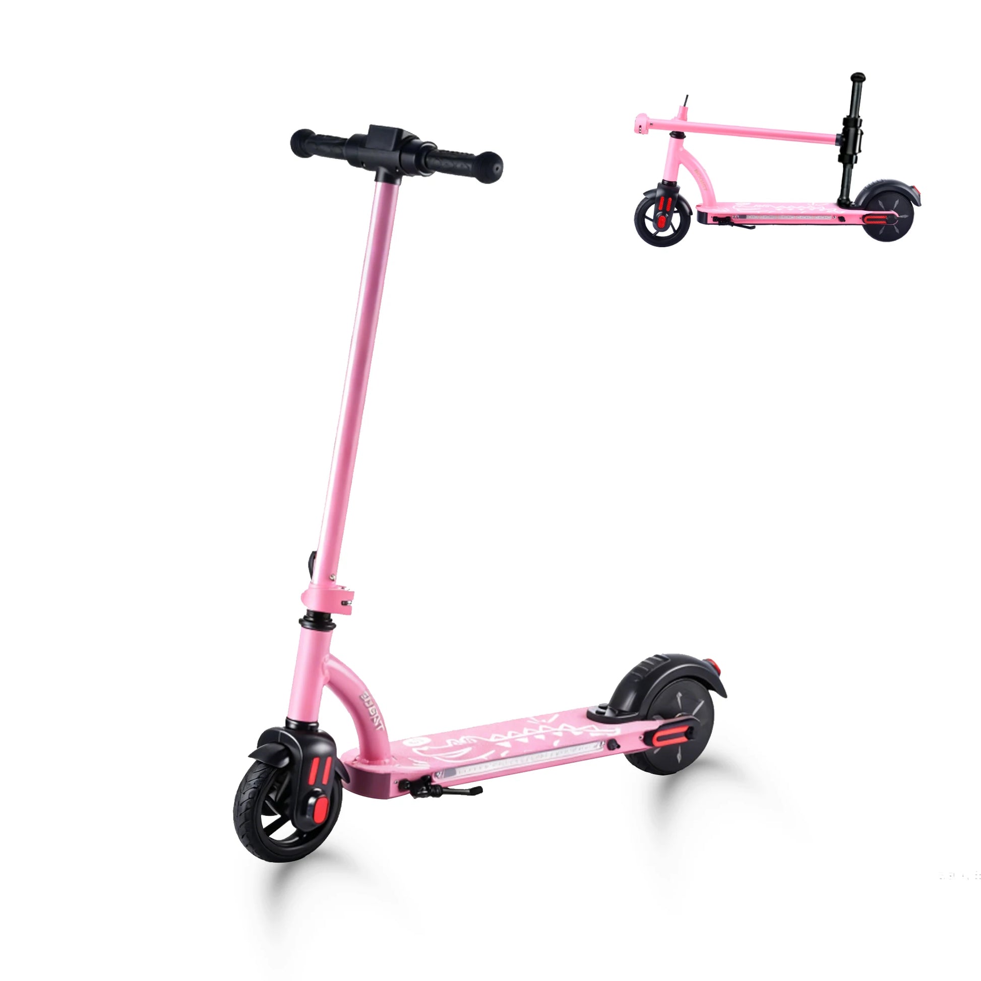 Trottinette Électrique Rose pour Enfants - 6.5 Pouces, Écran LED & Bluetooth