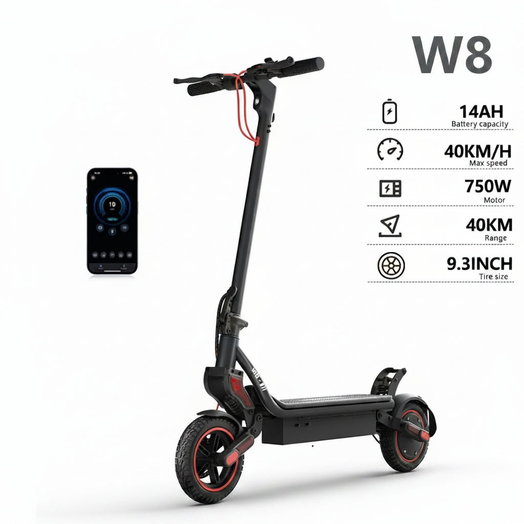 Trottinette Électrique W8 : 40km Autonomie, 40km/h