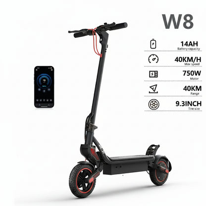 Trottinette Électrique W8 : 40km Autonomie, 40km/h