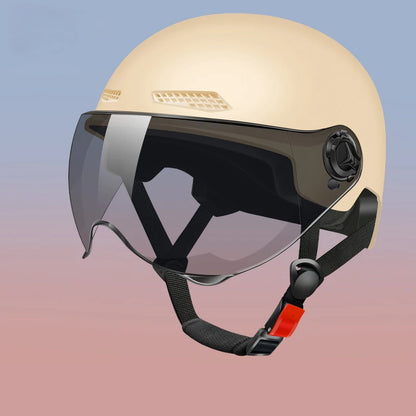Casque Demi-Jet Vélo Électrique Homme & Femme - Léger et Aéré pour l'Été