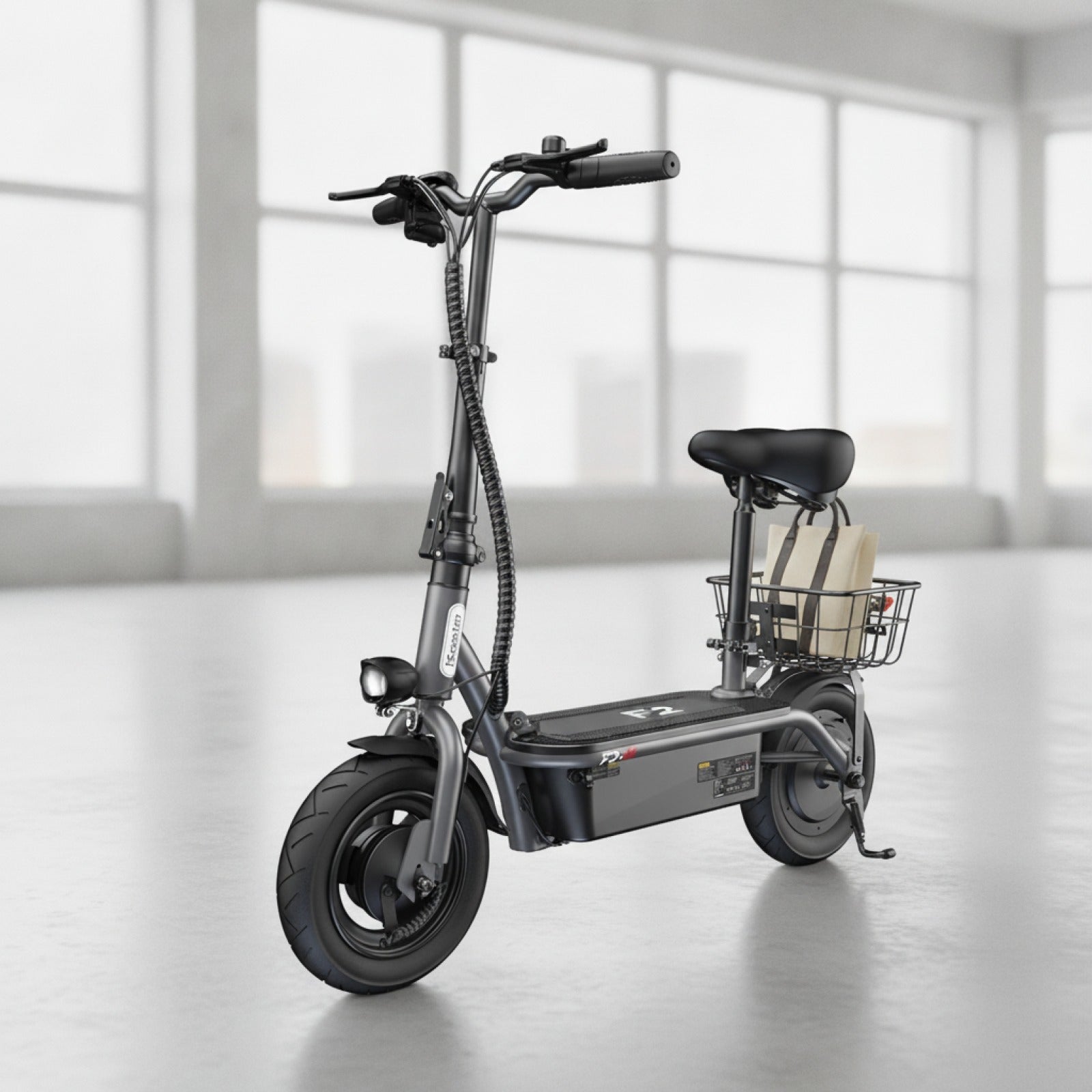 Trottinette Électrique iScooter F2 Pliable - Autonomie 30km, Vitesse 30km/h, 500W