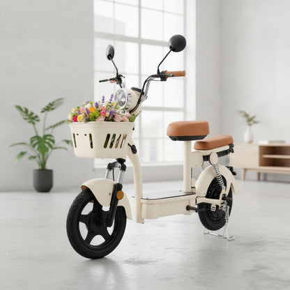 Trottinette Électrique iScooter Y16 City Grocery - 14 pouces, 1200W, Grande Autonomie 90-100 km