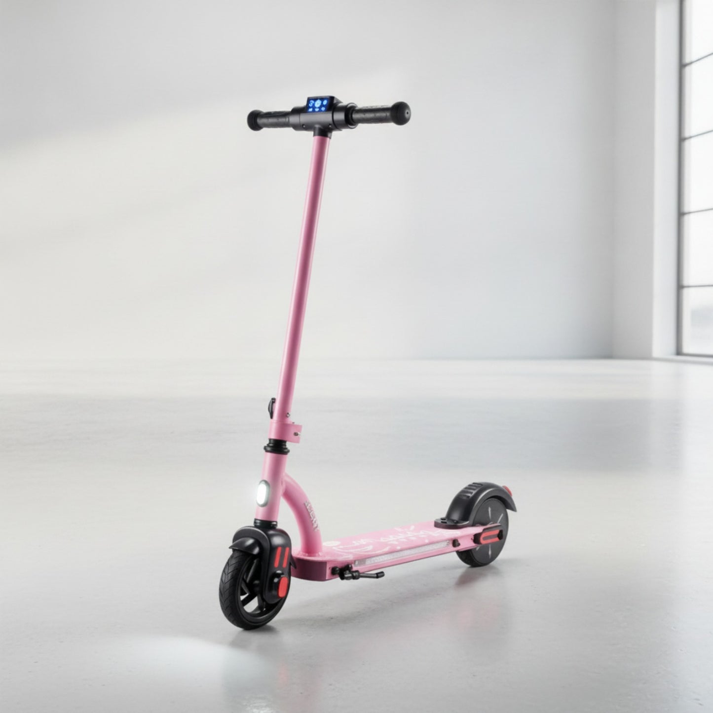 Trottinette Électrique Rose pour Enfants - 6.5 Pouces, Écran LED & Bluetooth