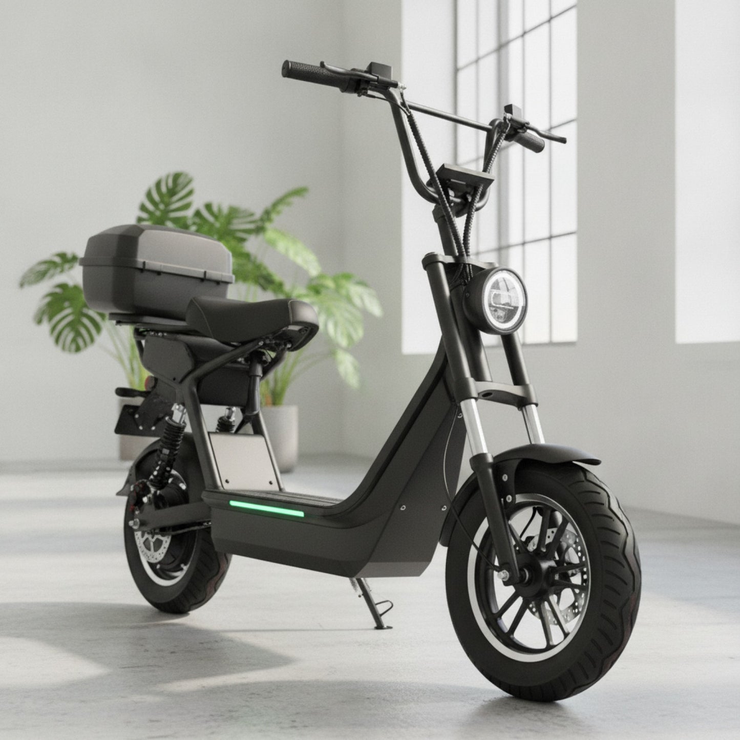 Trottinette Électrique Adulte 500W avec Siège - Autonomie 60km, Roues 14" - Expédition UE