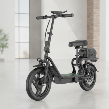 Trottinette Électrique Adulte 500W avec Siège - Autonomie 60km, Roues 14" - Expédition UE