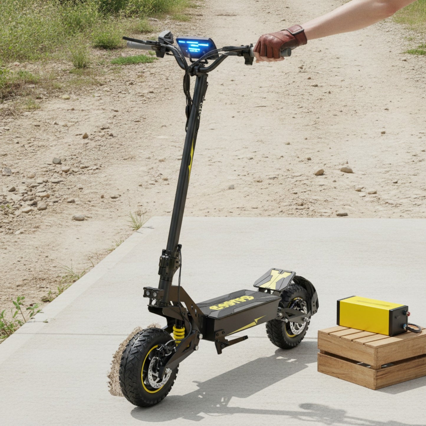 Trottinette Électrique Adulte OOTD T10 : 11" Tout-Terrain, 900W, Batterie 48V 13.5Ah, Affichage LED
