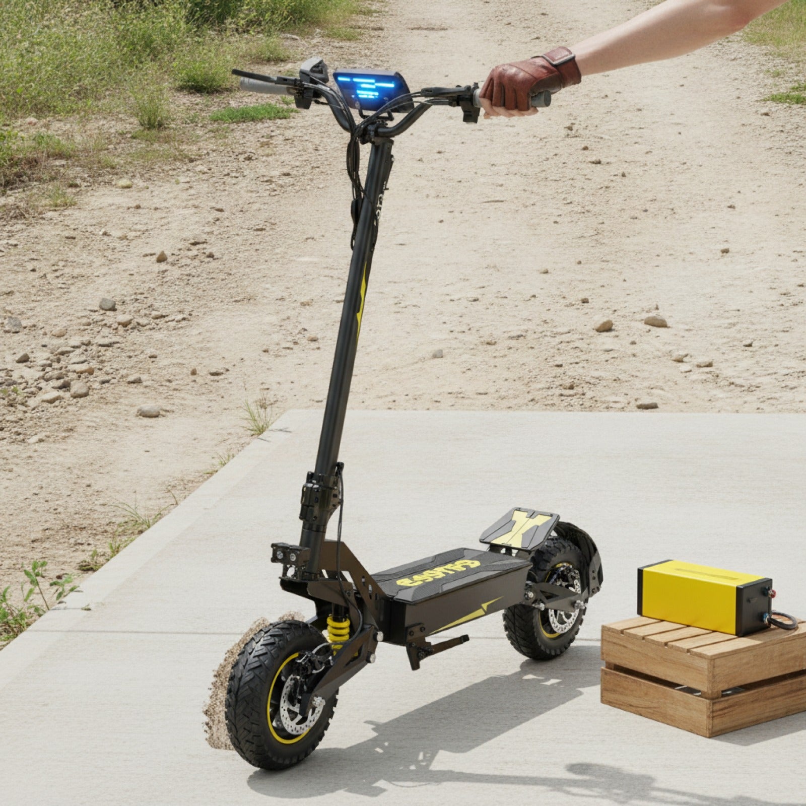 Trottinette Électrique Adulte OOTD T10 : 11" Tout-Terrain, 900W, Batterie 48V 13.5Ah, Affichage LED