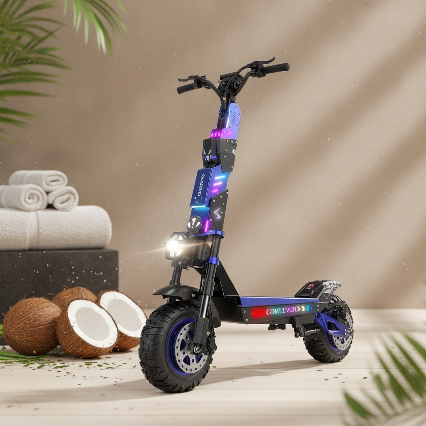 Trottinette Électrique Tout-Terrain JL80 Double Moteur 6000W - Autonomie 60V30Ah, Vitesse 65 km/h