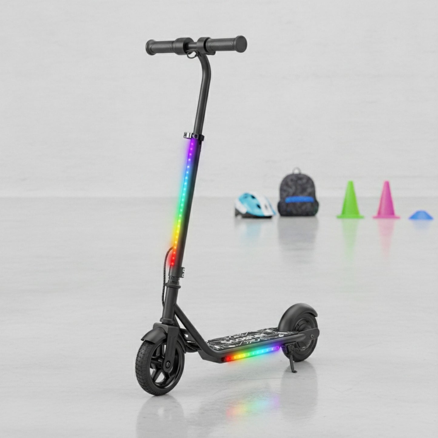 Trottinette Électrique K2Pro pour Enfants - 16 km/h, 6-9 km d'autonomie, 3 Vitesses, LED