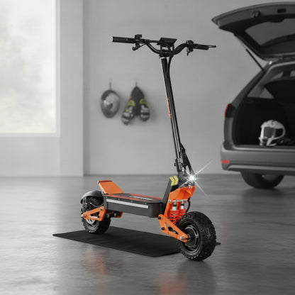 Trottinette Électrique UE X5 : Double Moteur 6000W, Autonomie 90km, Vitesse 90km/h