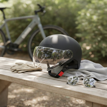 Casque Demi-Jet Vélo Électrique Homme & Femme - Léger et Aéré pour l'Été