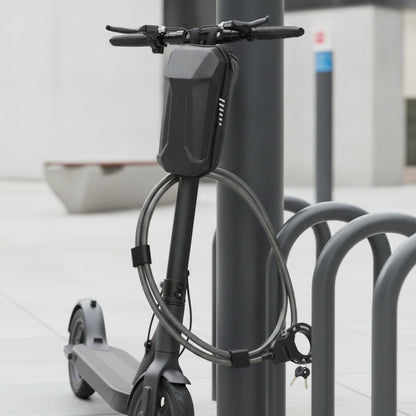 Antivol Chaîne 136cm pour Trottinette Électrique & Vélo avec Sac Inclus