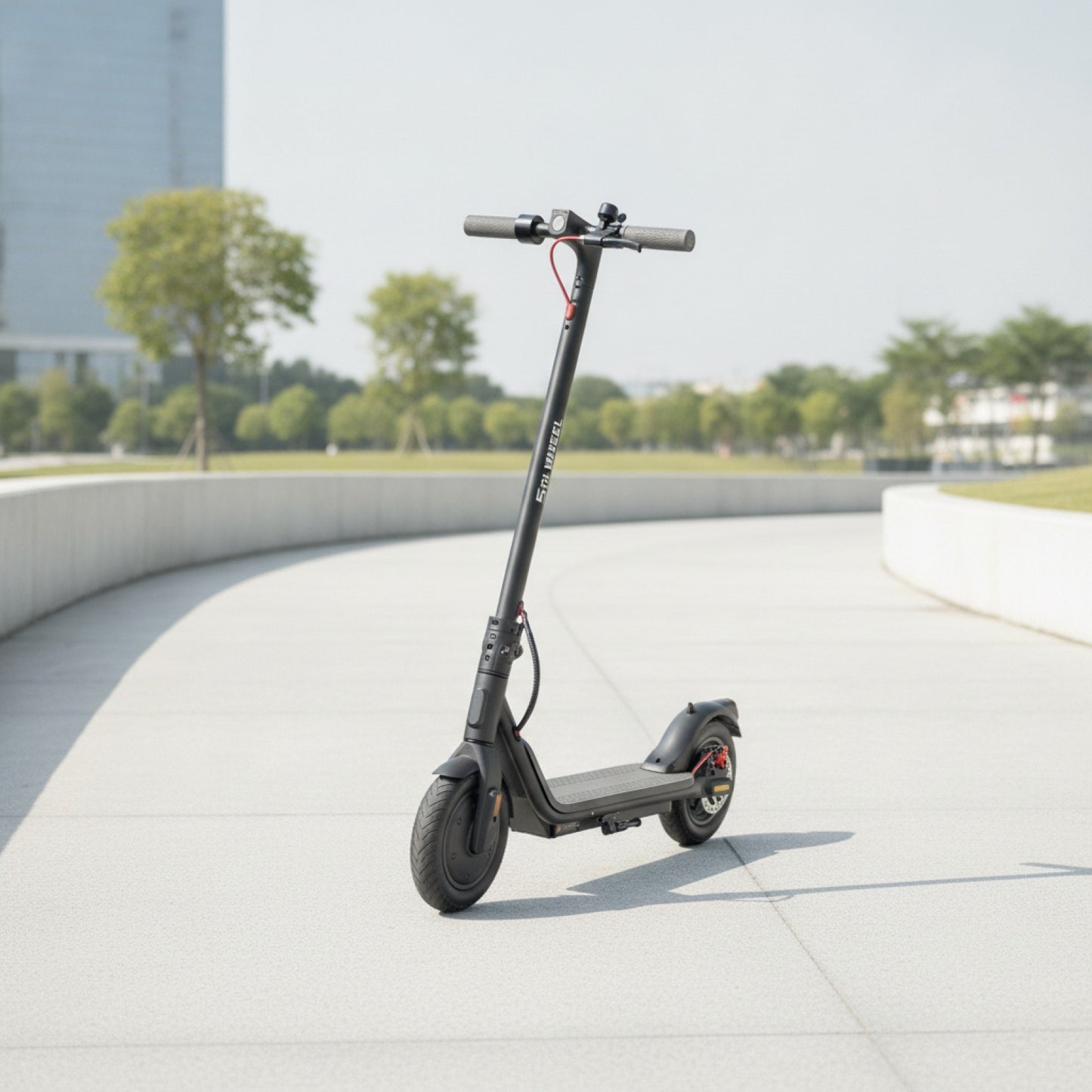 Trottinette Électrique 5TH WHEEL : 10" Pneus Pleins, 600W, 25 km/h, 30 km Autonomie, Clignotants
