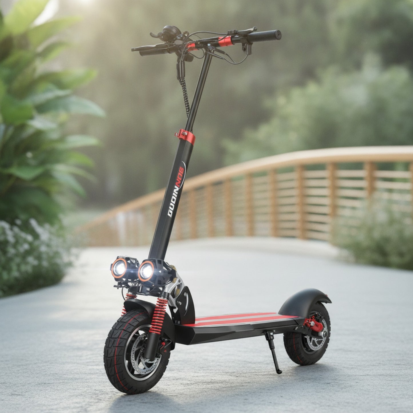 Scooter Électrique Adulte SUNNIGOO N3MAX - 800W, Batterie 48V 13Ah, Double Frein Hydraulique, Pneus 10"