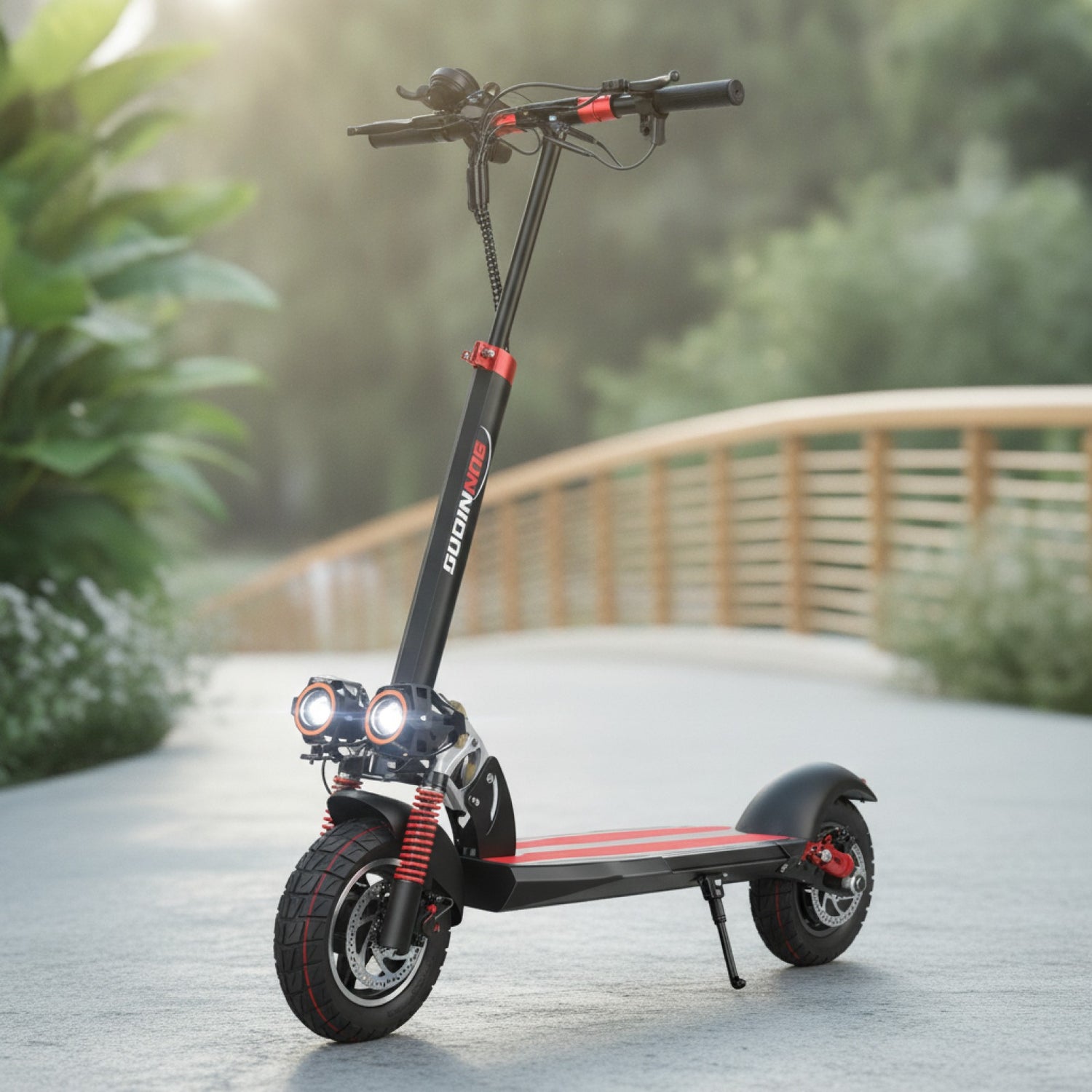 Scooter Électrique Adulte SUNNIGOO N3MAX - 800W, Batterie 48V 13Ah, Double Frein Hydraulique, Pneus 10"