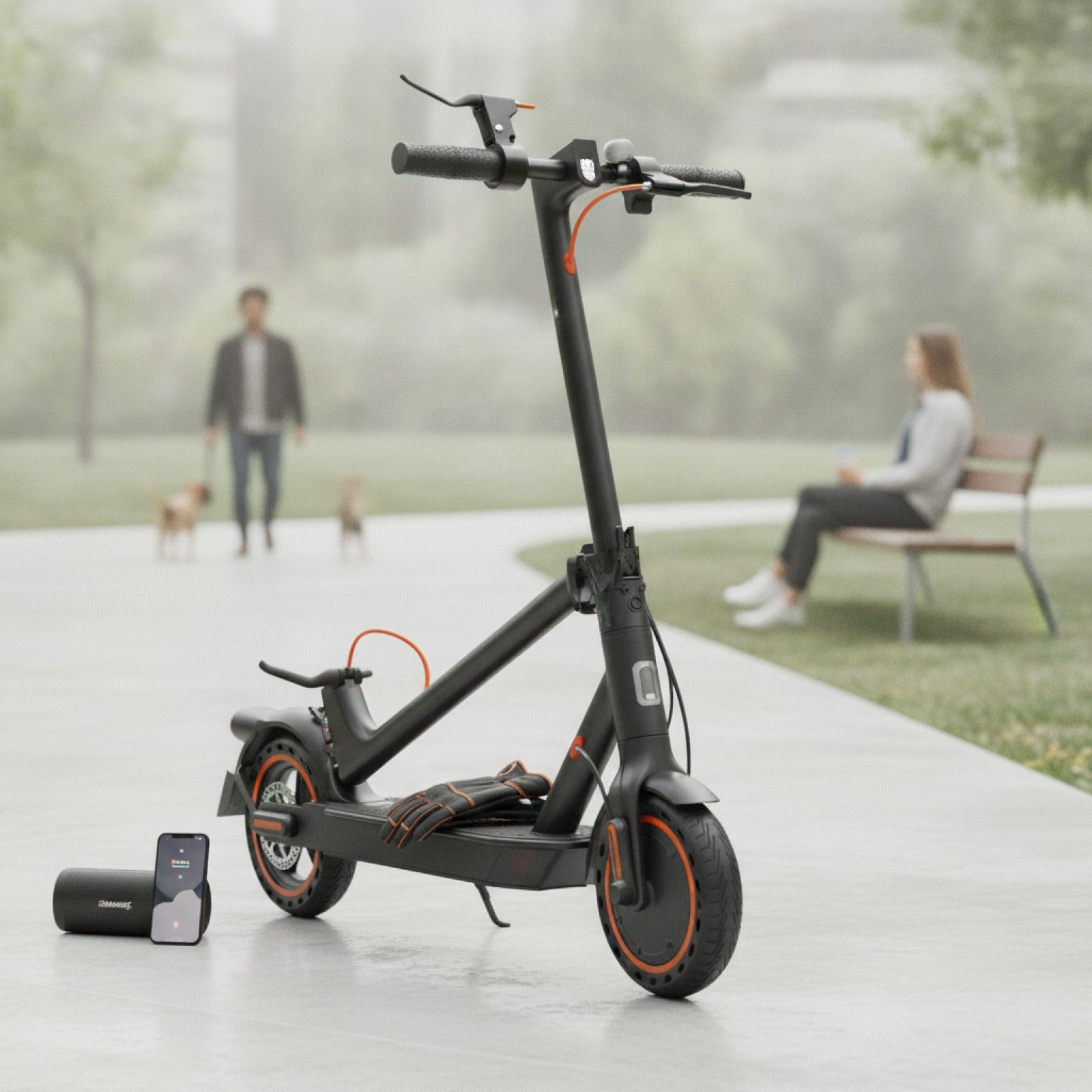 Trottinette Électrique Martes T3 - Moteur 350W, Autonomie 45KM, App Smart, Freinage Double