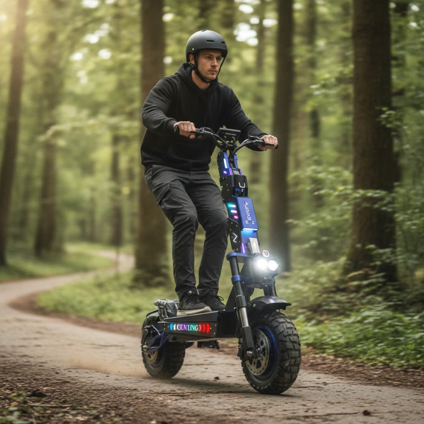 Trottinette Électrique Tout-Terrain JL80 Double Moteur 6000W - Autonomie 60V30Ah, Vitesse 65 km/h