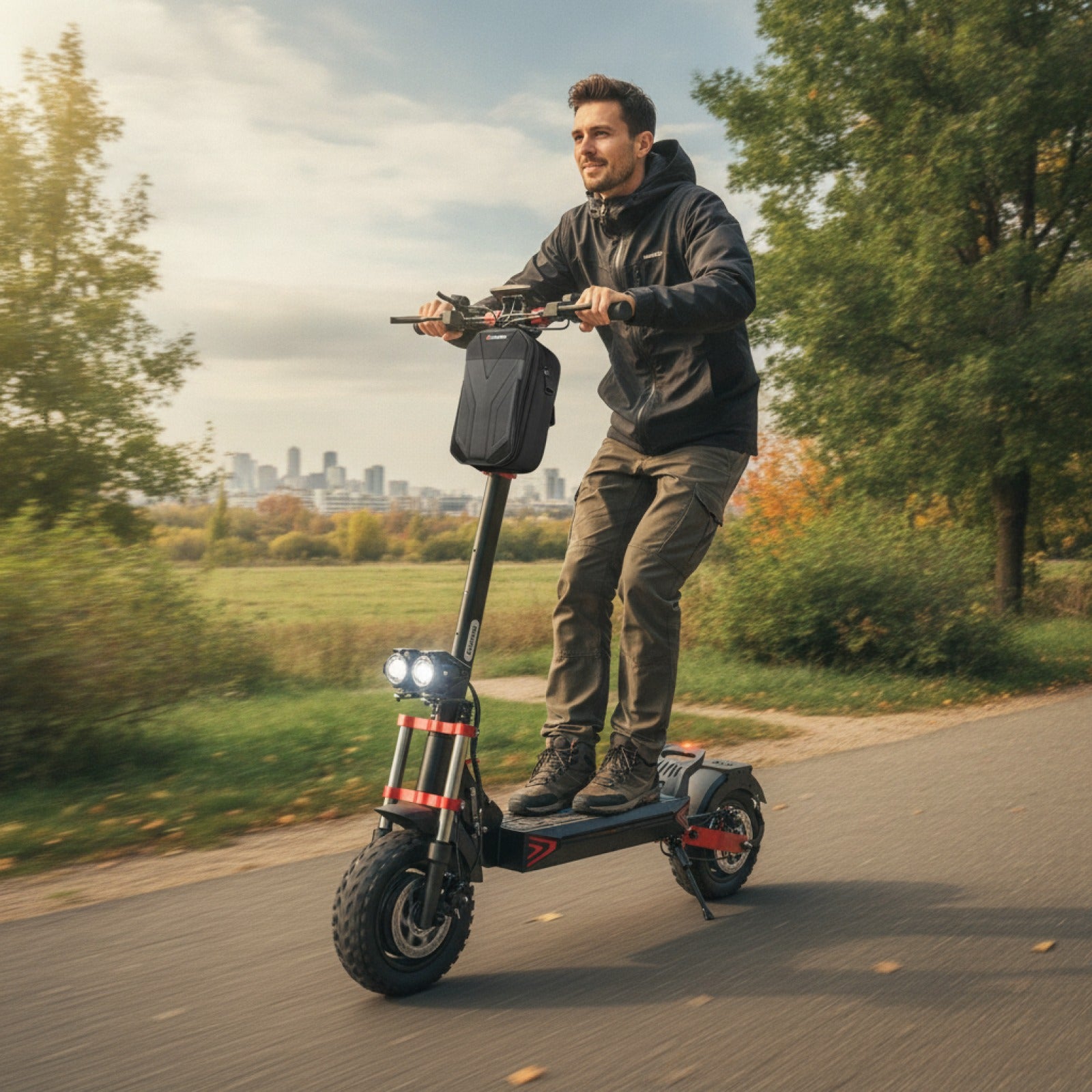 Trottinette Électrique Tout-Terrain IScooter iX8 12 Pouces - 2400W, 70km Autonomie, 60km/h
