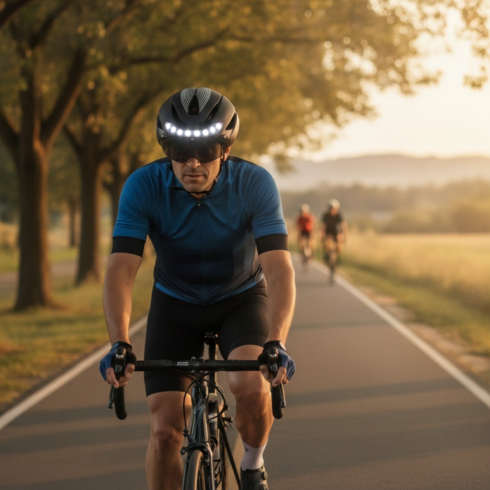 Casque Vélo Route Ultraléger Eastinear Adulte avec Lumières LED et Visière Magnétique