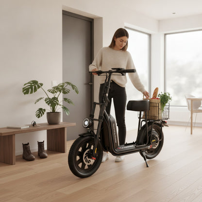 Trottinette Électrique iScooter F7 : 1000W, 45 km/h, 72 km Autonomie, Pneus 16" Tout-Terrain