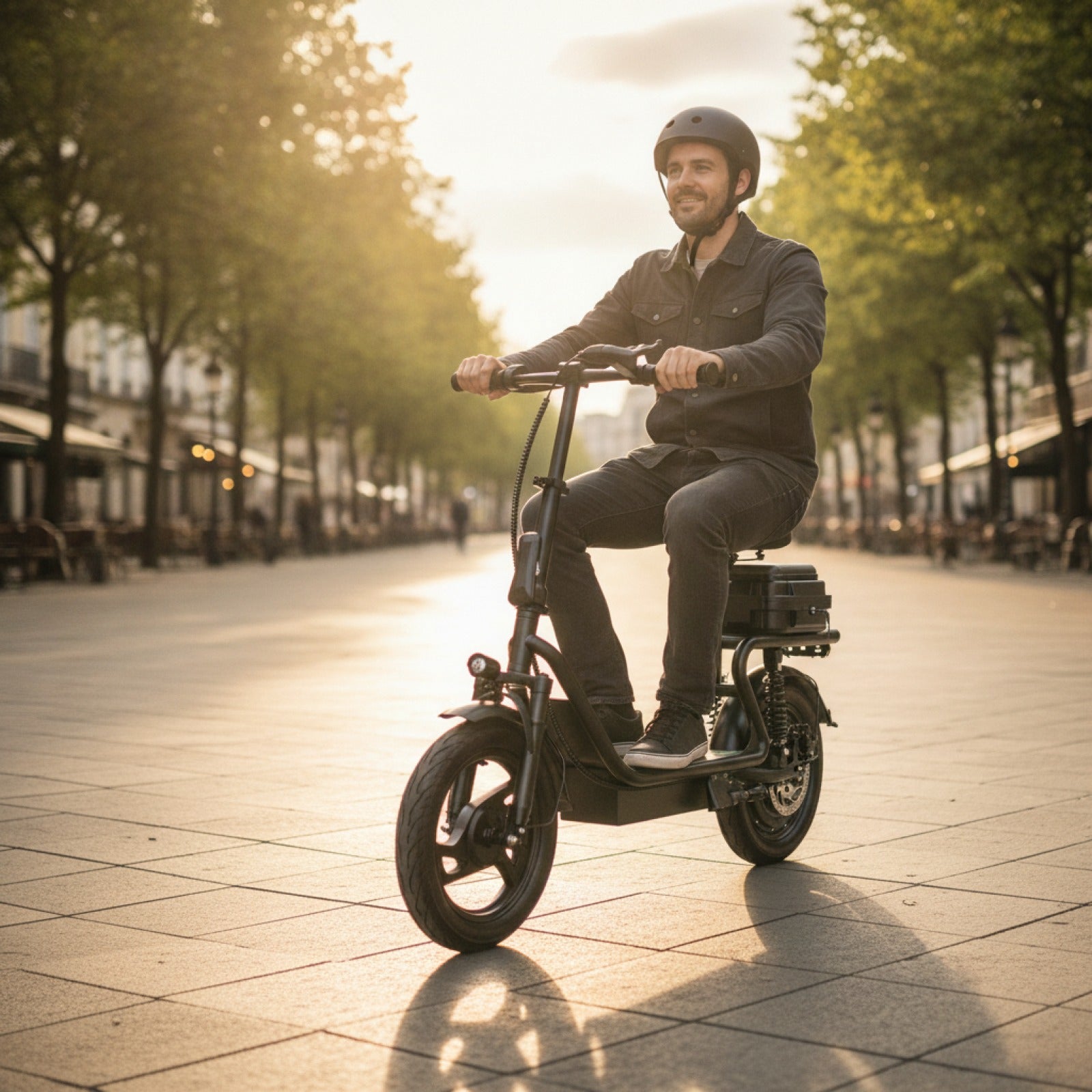 Trottinette Électrique Adulte 500W avec Siège - Autonomie 60km, Roues 14" - Expédition UE