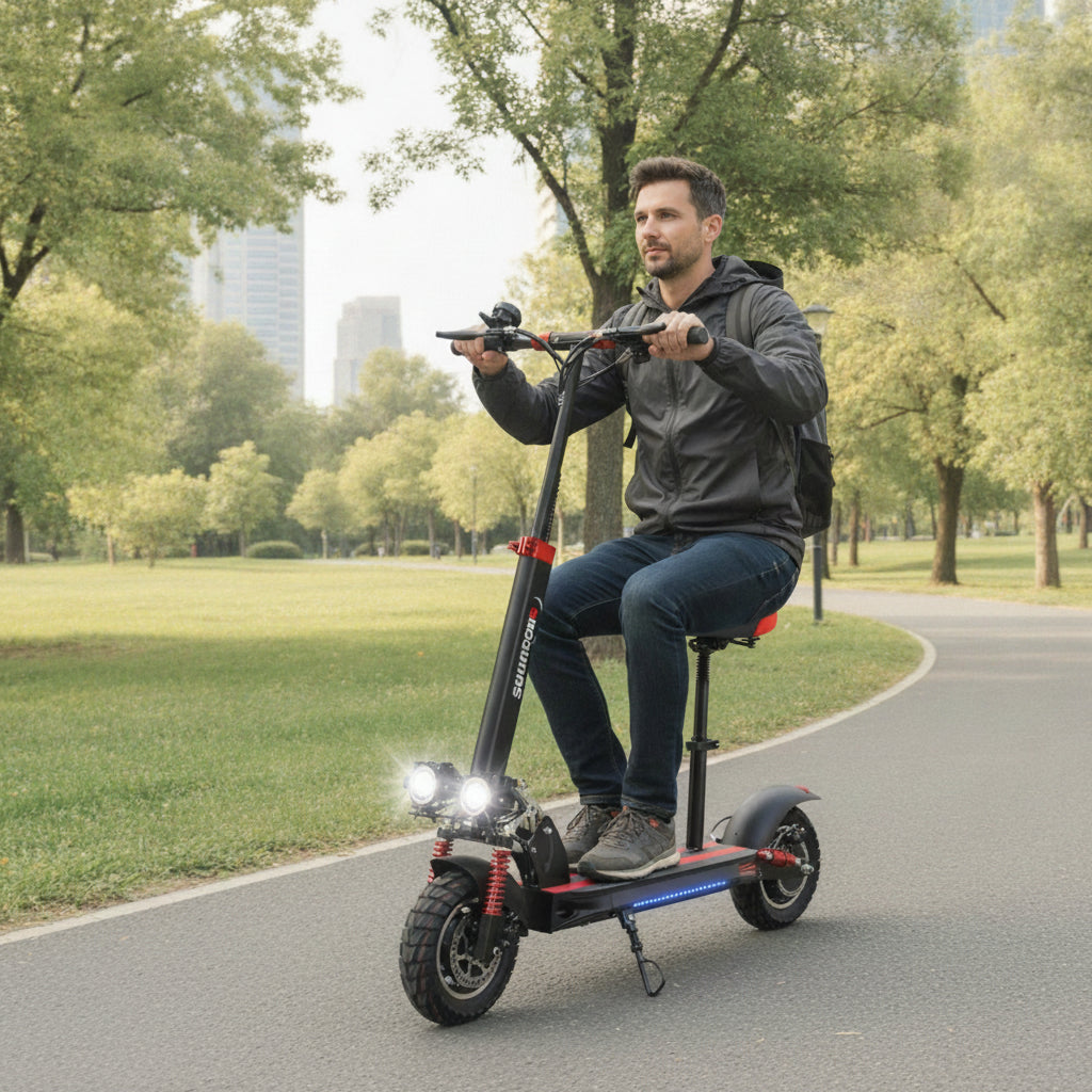 Trottinette Électrique Tout-Terrain SUNNIGOO Adulte 48V - Pliable, 45 km/h, Grande Autonomie