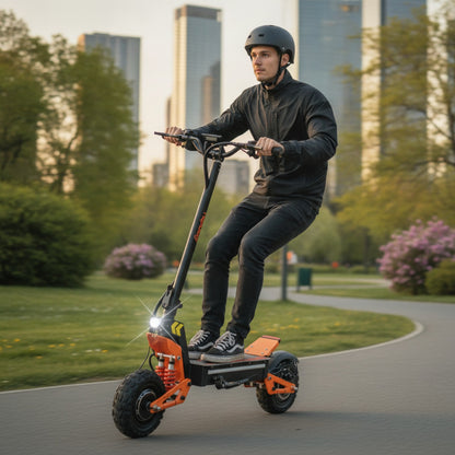 Trottinette Électrique UE X5 : Double Moteur 6000W, Autonomie 90km, Vitesse 90km/h