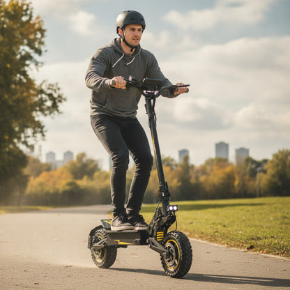 Trottinette Électrique Adulte OOTD T10 : 11" Tout-Terrain, 900W, Batterie 48V 13.5Ah, Affichage LED
