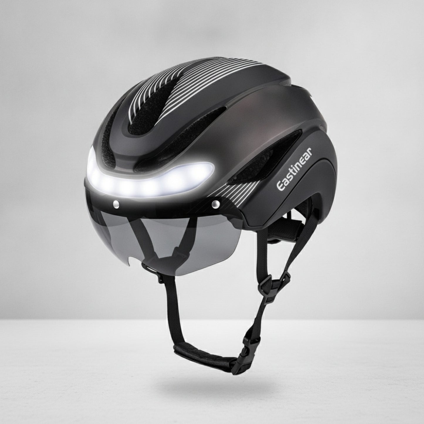 Casque Vélo Route Ultraléger Eastinear Adulte avec Lumières LED et Visière Magnétique