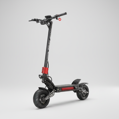 Scooter électrique fond gris chic avec ombre