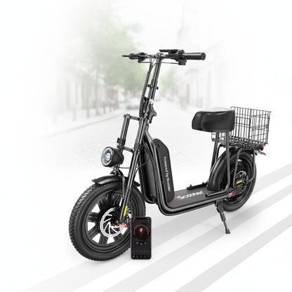 Trottinette Électrique iScooter F7 : 1000W, 45 km/h, 72 km Autonomie, Pneus 16" Tout-Terrain