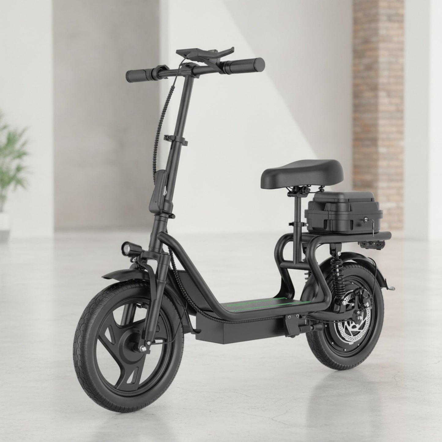 Trottinette Électrique Adulte 500W avec Siège - Autonomie 60km, Roues 14" - Expédition UE