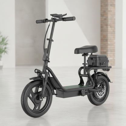 Trottinette Électrique Adulte 500W avec Siège - Autonomie 60km, Roues 14" - Expédition UE