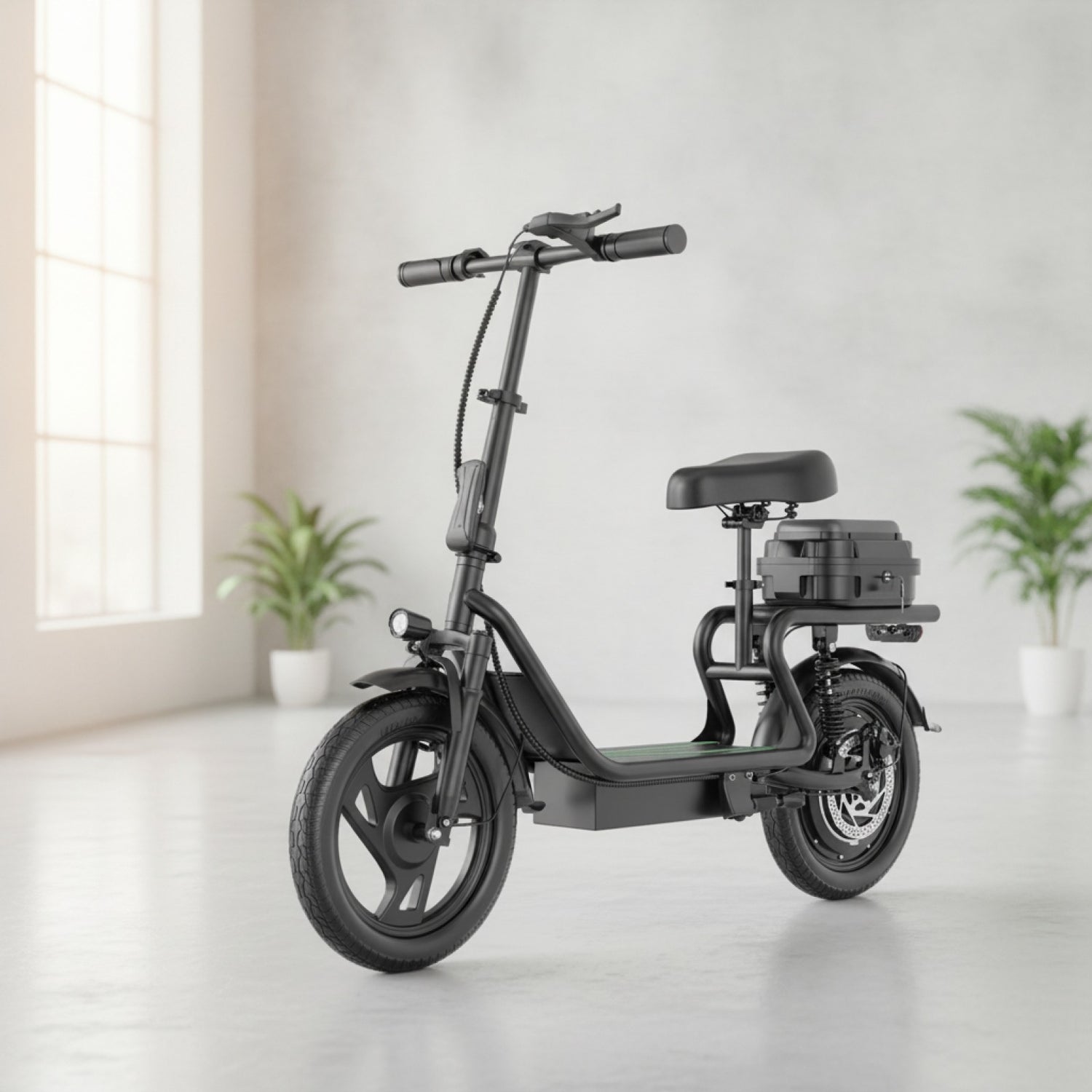 Trottinette Électrique Adulte 500W avec Siège - Autonomie 60km, Roues 14" - Expédition UE