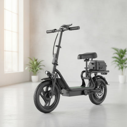 Trottinette Électrique Adulte 500W avec Siège - Autonomie 60km, Roues 14" - Expédition UE